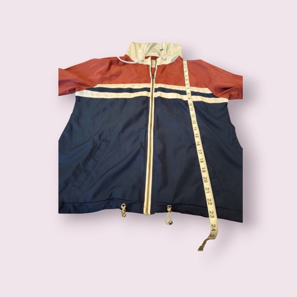 Zine Zumiez Women's Windbreaker Jacket Size Large Full Zip Lightweight Hooded - Picture 6 of 8